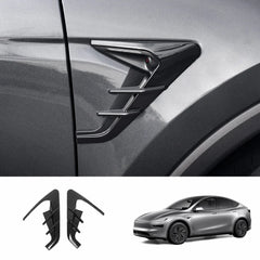 ABS Turn Signal & Camera Covers with Air Blades for Tesla Model Y Juniper 2025+