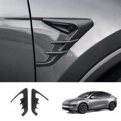ABS Turn Signal & Camera Covers with Air Blades for Tesla Model Y Juniper 2025+