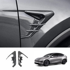 ABS Turn Signal & Side Camera Covers with Air Blades for Tesla Model YL 6-Seater 2026+