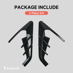 ABS Turn Signal & Side Camera Covers with Air Blades for Tesla Model Y L 6-Seater 2026+