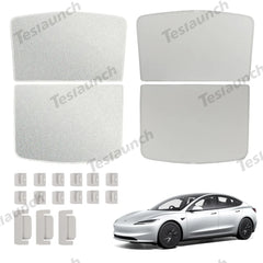 Upgrade Built-in Reflective Sunroof Sunshade for Tesla Model 3 Highland Standard 2025+
