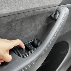 Window & Door Button Trim Cover Set (10 PCS) for 2026 New Tesla Model Y Standard