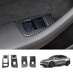 Window & Door Button Trim Cover Set (10 PCS) for Tesla Model Y Juniper 2025+