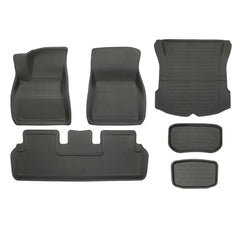 All Weather XPE Εσωτερικά Πατάκια δαπέδου Σετ Cargo Liners για το 2021-2023 Tesla Model 3