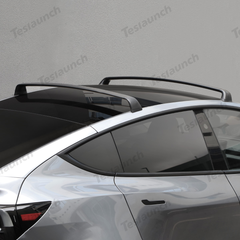 Barras transversais de carga anti-roubo em alumínio para bagageira de tejadilho Tesla Model Y Juniper 2025+ (Conjunto de 2)