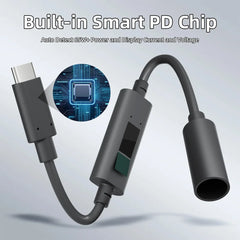 Starlink Mini PD USB-C to DC Female Adapter with Digital Display (Volt/Amp)