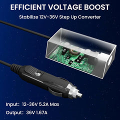 Car Charger 12V-36V DC Power Adapter for Starlink Mini