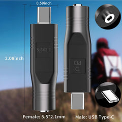 USB-C Male to DC Female Power Cable Adapter for Starlink Mini