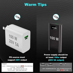 USB-C to DC Cable with LED Indicator for Starlink Mini