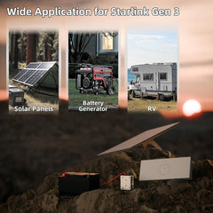 12V/24V til 57V strømforsyningsadapter med DC-stik til Starlink Gen 3