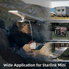 อะแดปเตอร์จ่ายไฟ 12V/24V ถึง 30V พร้อมปลั๊ก DC สำหรับ Starlink Mini