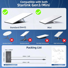 Starlink Gen 3/Mini용 4포트 이더넷 어댑터 - 최대 4개 장치 연결