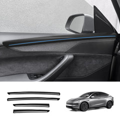 ABS Interior Door Panel Upper Trim Covers (4PCS) for Tesla Model Y Juniper 2025+ - T-Launch
