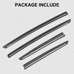 ABS Interior Door Panel Upper Trim Covers (4PCS) for Tesla Model Y Juniper 2025+ - T-Launch
