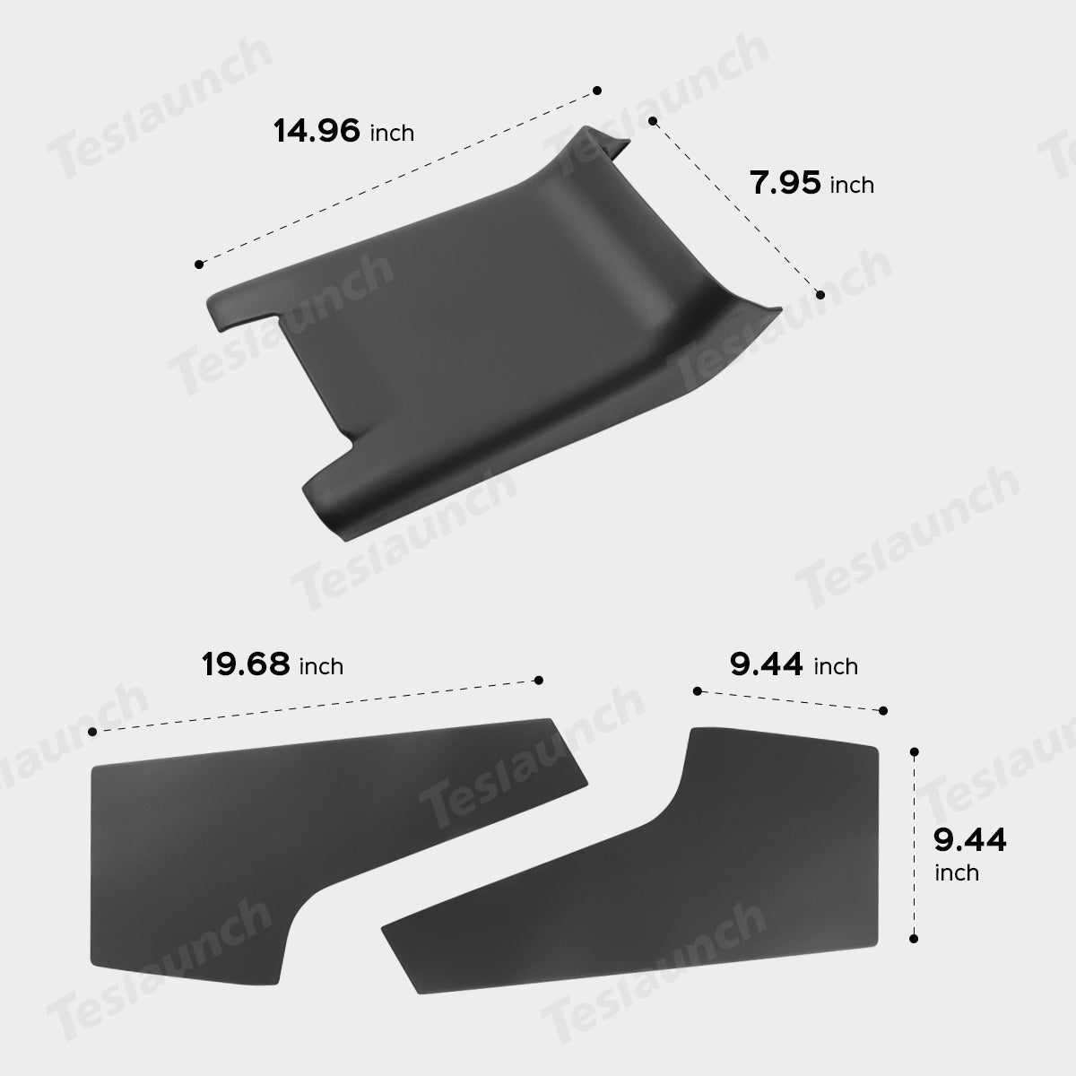 ABS Rear Center Console Protection Cover for Tesla Model Y Juniper 2025+ - T-Launch