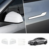 ABS Side Mirror Covers & Door Handle Covers for Tesla Model Y Juniper 2025+ / Model 3 Highland 2024+ - T-Launch