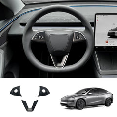 ABS Steering Wheel Trim Cover Kit for Tesla Model Y Juniper 2025+ - T-Launch