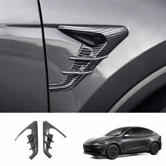 ABS Turn Signal & Camera Covers with Air Blades for 2026 New Tesla Model Y Standard - T-Launch