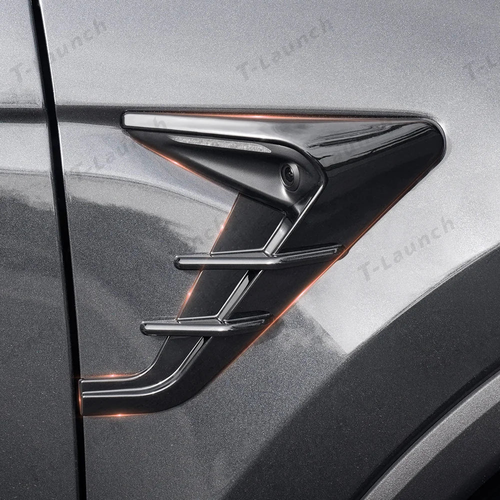ABS Turn Signal & Camera Covers with Air Blades for 2026 New Tesla Model Y Standard - T-Launch