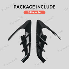 ABS Turn Signal & Camera Covers with Air Blades for 2026 New Tesla Model Y Standard - T-Launch