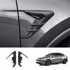 ABS Turn Signal & Camera Covers with Air Blades for Tesla Model Y Juniper 2025+ - T-Launch