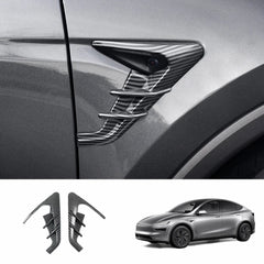 ABS Turn Signal & Camera Covers with Air Blades for Tesla Model Y Juniper 2025+ - T-Launch