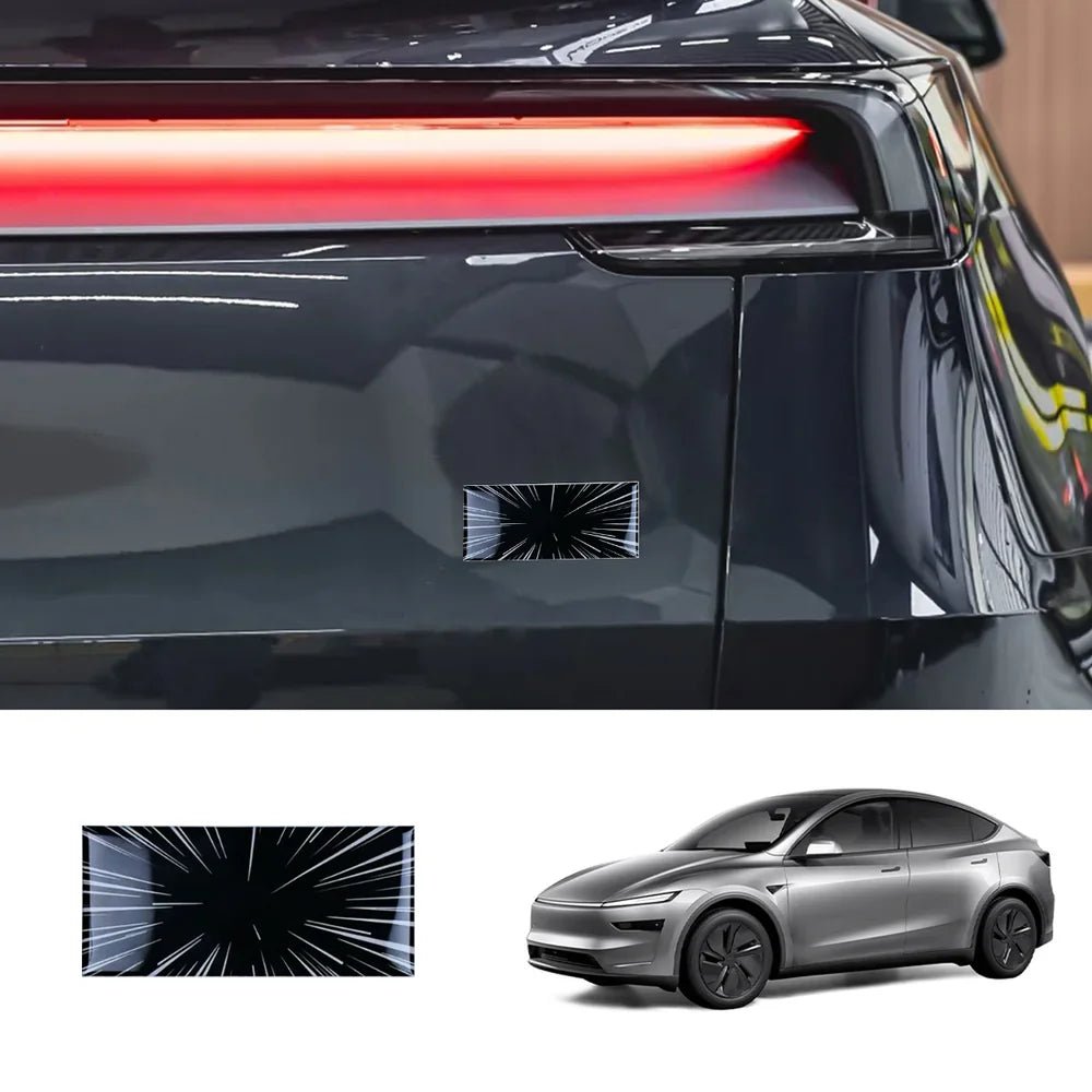 Adhesive Time Tunnel Rear Emblem Badge for Tesla Model Y Juniper 2025+ - T-Launch