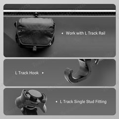 Adjustable L-Track Single Stud Gear Hook for Cybertruck - T-Launch
