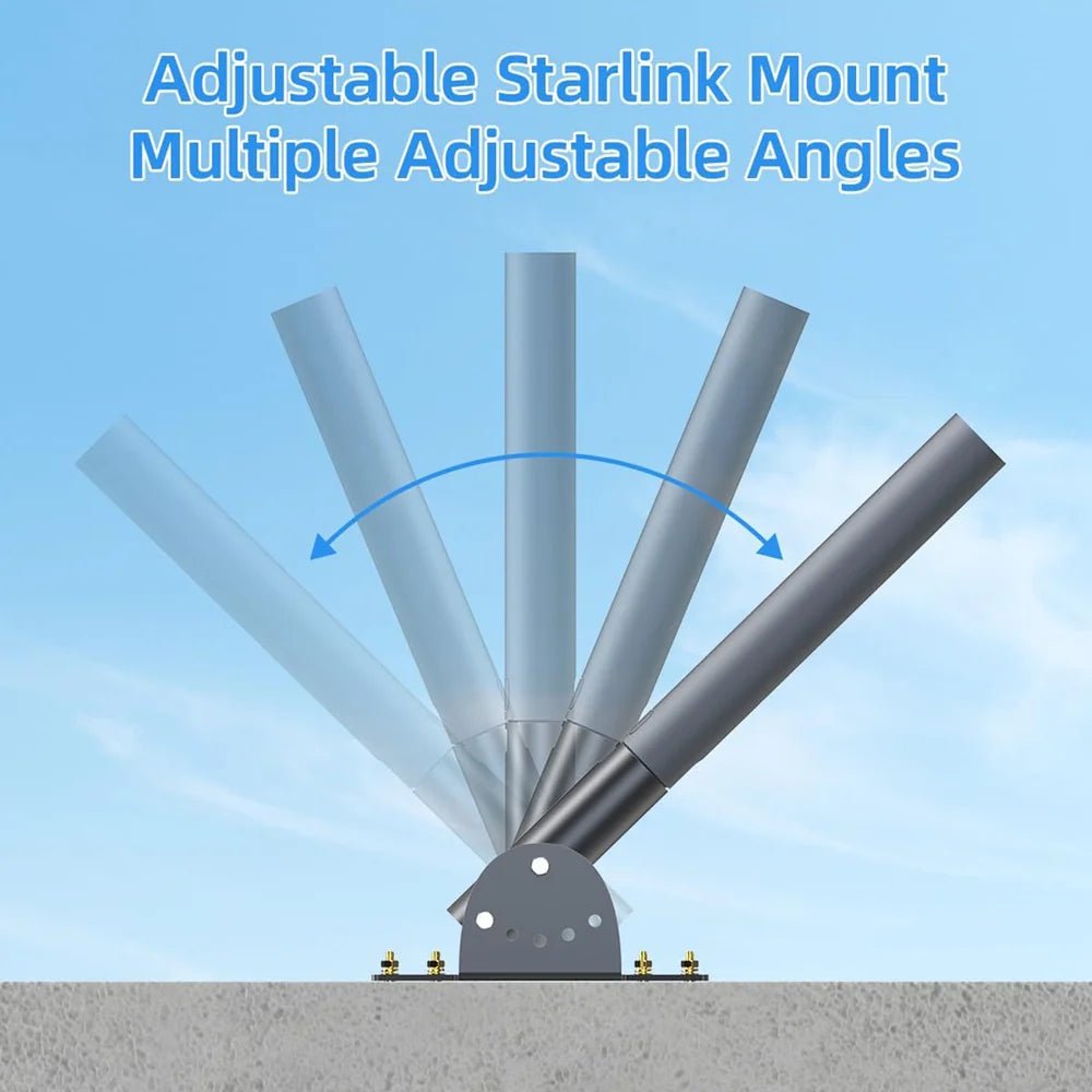 Adjustable Roof Pole Mounting Kit for Starlink Gen 2 Dish - T-Launch