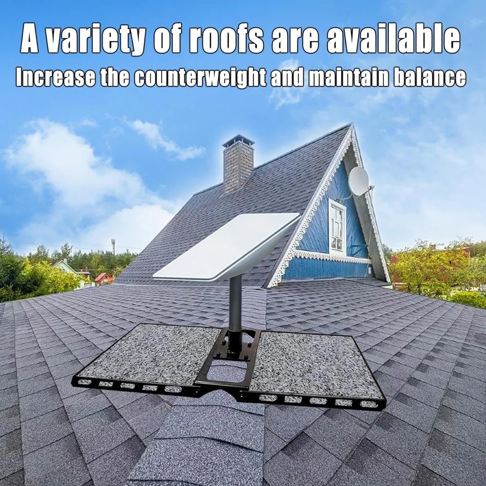 Adjustable Roof Ridge Mount for Starlink Gen 2 Satellite Dish - T-Launch
