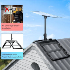 Adjustable Roof Ridge Mount Kit for Starlink Gen 3 Satellite Dish - T-Launch