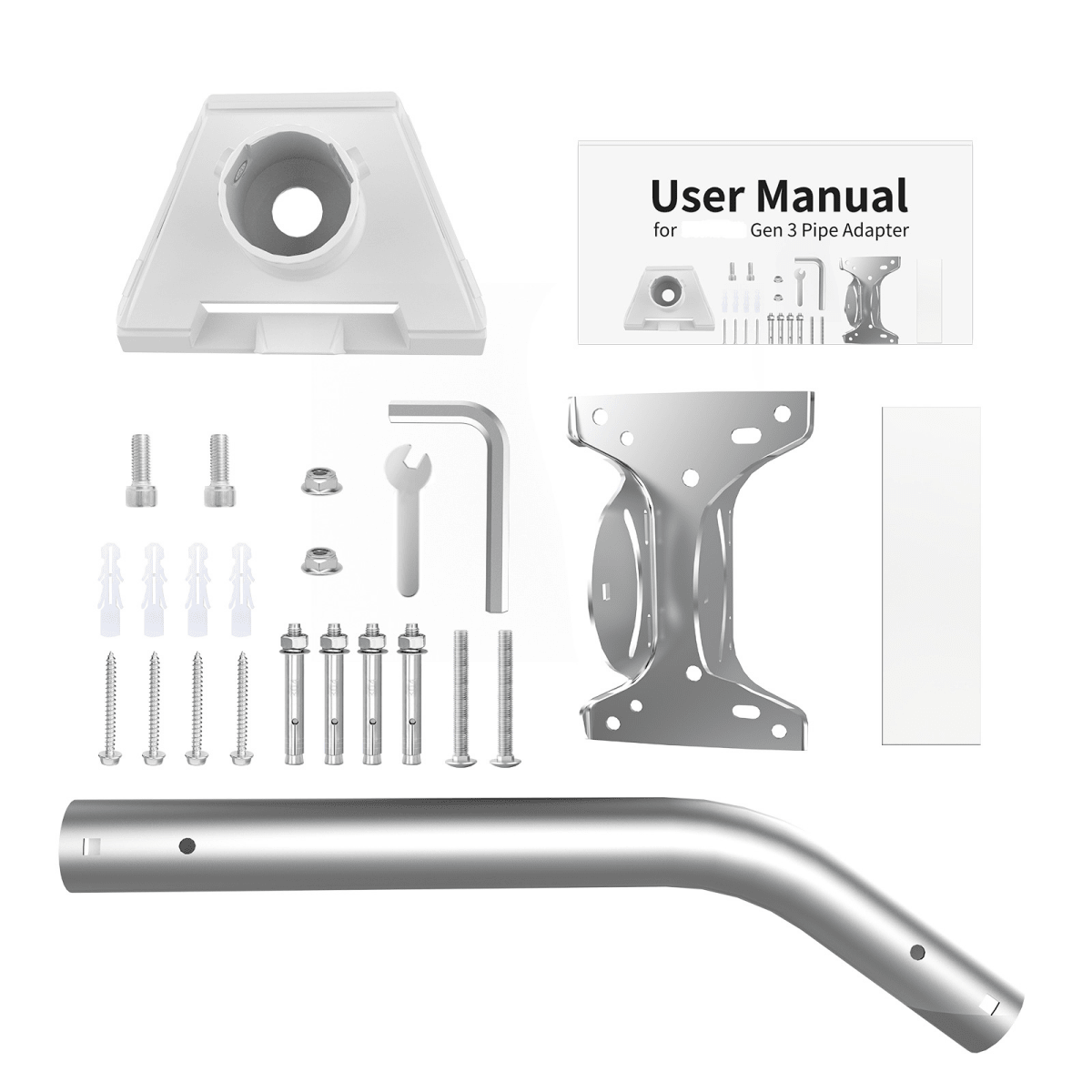 Adjustable Stainless Steel Mount Kit for Starlink Gen 3 Dish - T-Launch
