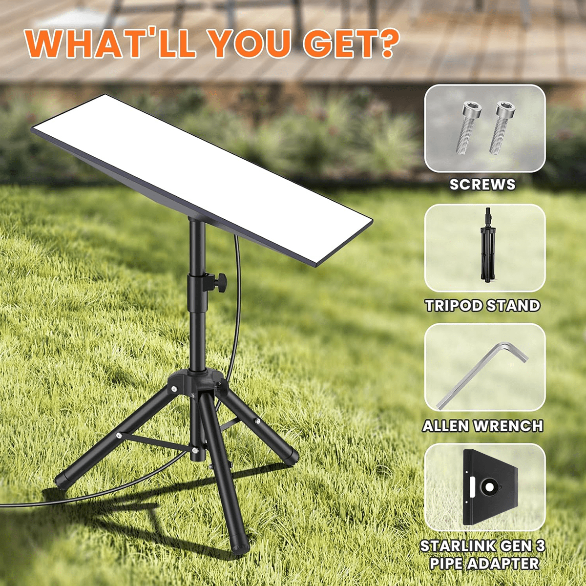 Adjustable Tripod Mount with Adapter for Starlink Gen 3 - T-Launch