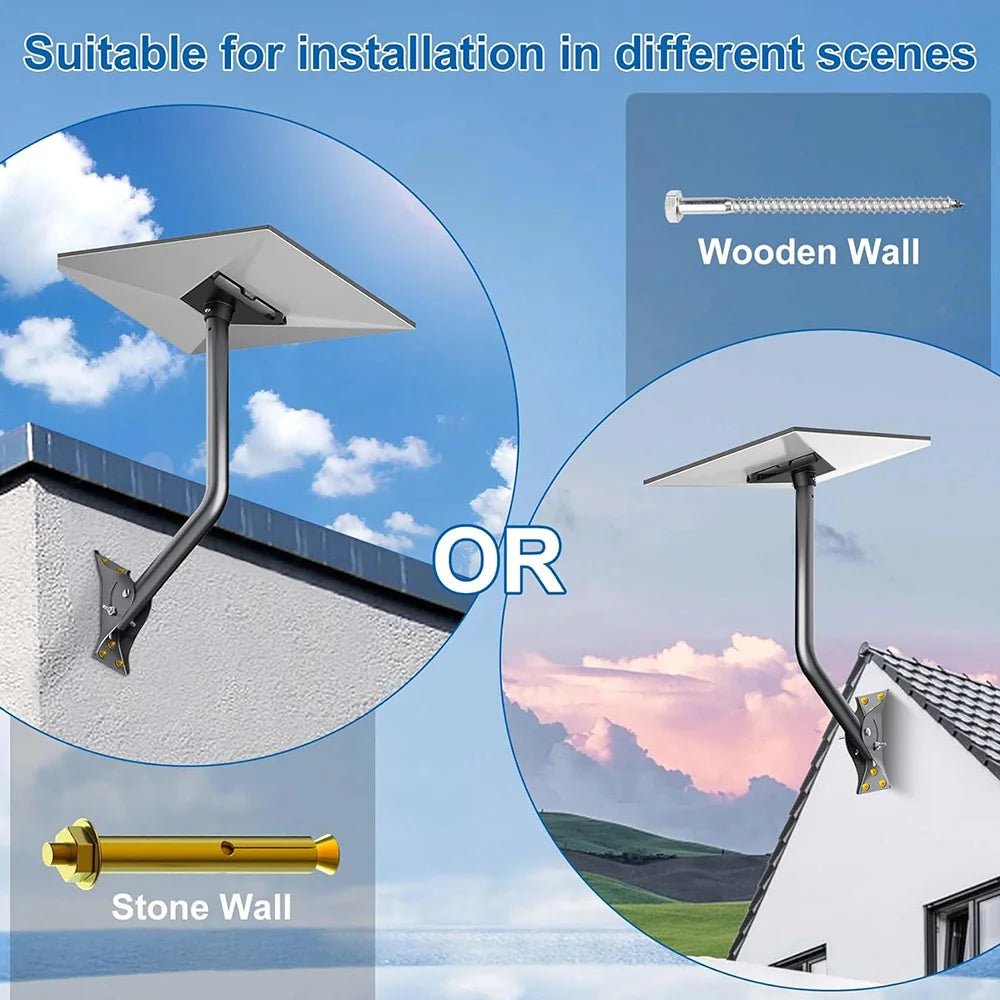 Adjustable Wall & Roof Mount Kit for Starlink Gen 3 Standard Dish - T-Launch