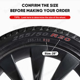 Model Protector de jantă Y pentru roți Uberturbine de 21 inchi și roți cu inducție de 20 inchi Protecție supremă roți reîmprospătate (pachet de 4)