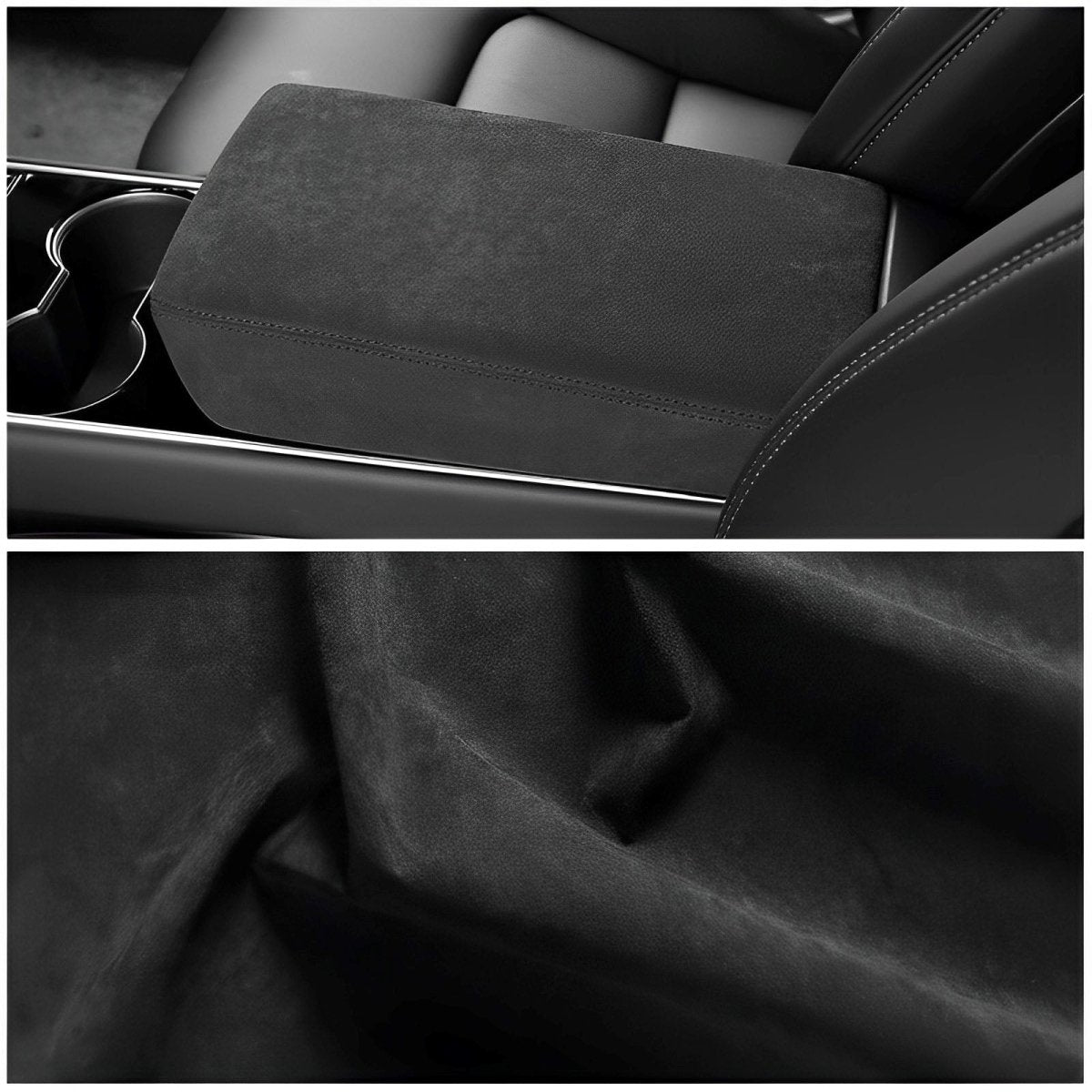 Alcantara Armrest Cover For Tesla Model 3/Y (2017+) - T-Launch