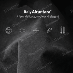 Alcantara Center Console Cup Holder Cover Sticker for Tesla Model Y Juniper 2025+ - T-Launch