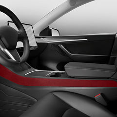 Alcantara Center Console Side Trim Cover For Tesla Model 3/Y (2 Pcs) - T-Launch