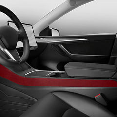 Alcantara Center Console Side Trim Cover For Tesla Model 3/Y (2 Pcs) - T-Launch