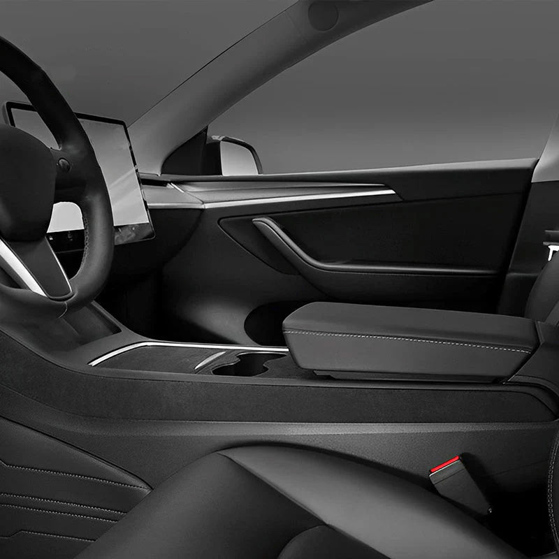 Alcantara Center Console Side Trim Cover For Tesla Model 3/Y (2 Pcs) - T-Launch