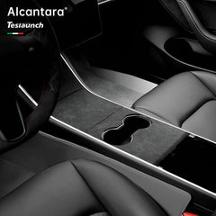 Alcantara Center Console Sticker Cover For Tesla Model 3/Y (2017-2023) - T-Launch