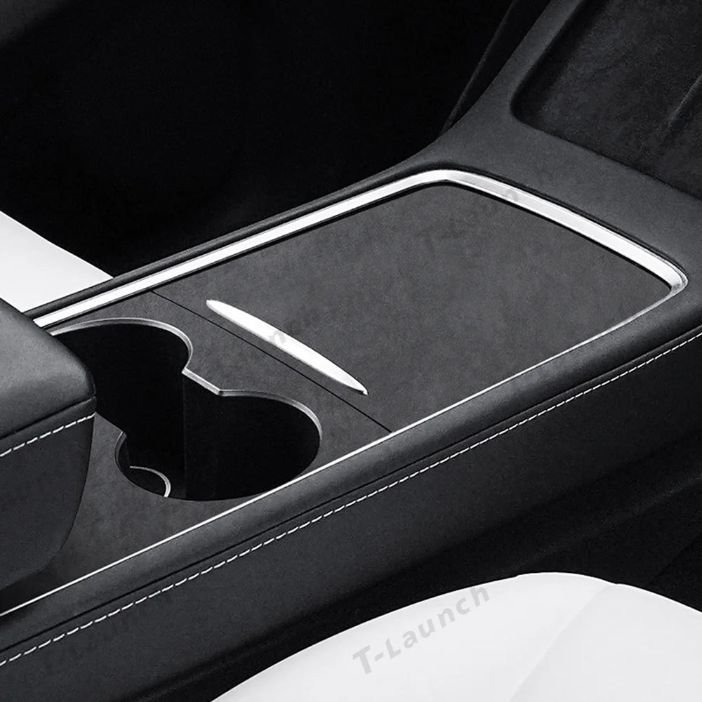 Alcantara Center Console Sticker Cover For Tesla Model 3/Y (2017-2023) - T-Launch