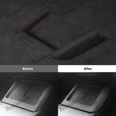 Alcantara Central Control Charging Frame Cover for Tesla Model 3 Highland Standard 2025+ - T-Launch