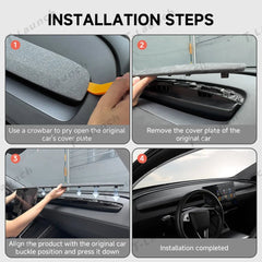 Alcantara Dashboard Replacement Panel for Tesla Model 3 Highland Standard 2025+ - T-Launch