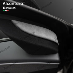 Alcantara Front Doors Triangle Trim Cover 2 PCS For 2024+ Model 3 Highland - T-Launch
