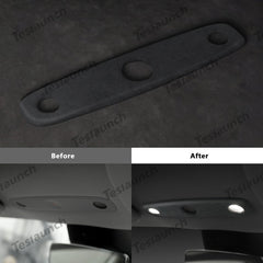 Alcantara Front Reading Light Cover for Tesla Model Y Juniper 2025+ - T-Launch
