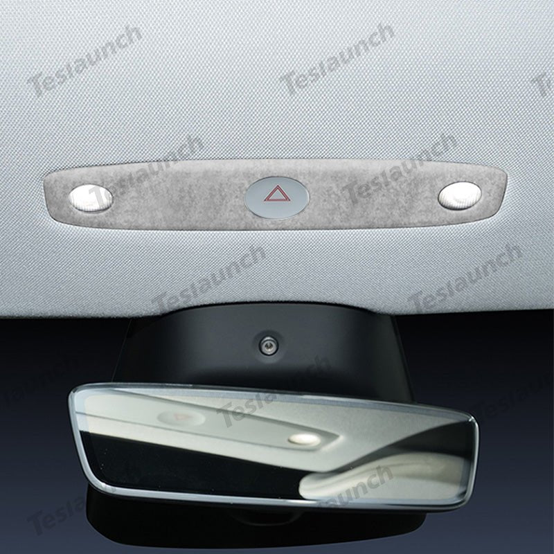 Alcantara Front Reading Light Cover Sticker for Tesla Model Y Juniper 2025+ - T-Launch