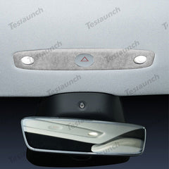 Alcantara Front Reading Light Cover Sticker for Tesla Model Y Juniper 2025+ - T-Launch