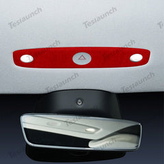 Alcantara Front Reading Light Cover Sticker for Tesla Model Y Juniper 2025+ - T-Launch