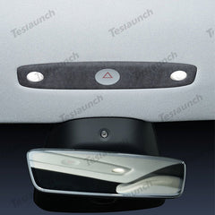 Alcantara Front Reading Light Cover Sticker for Tesla Model Y Juniper 2025+ - T-Launch